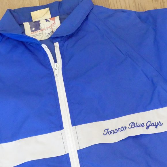 Toronto Blue Jays Vintage Shain Of Canada Blue Medium Windbreaker Jacket - Picture 2 of 6